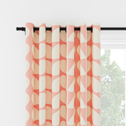 Orla Kiely Jumbo Solid Stem Pink Eyelet Curtain Eyelet Curtain - thumbnail 2