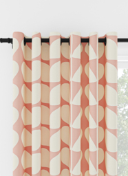 Orla Kiely Jumbo Solid Stem Pink Eyelet Curtain Eyelet Curtain - thumbnail 1