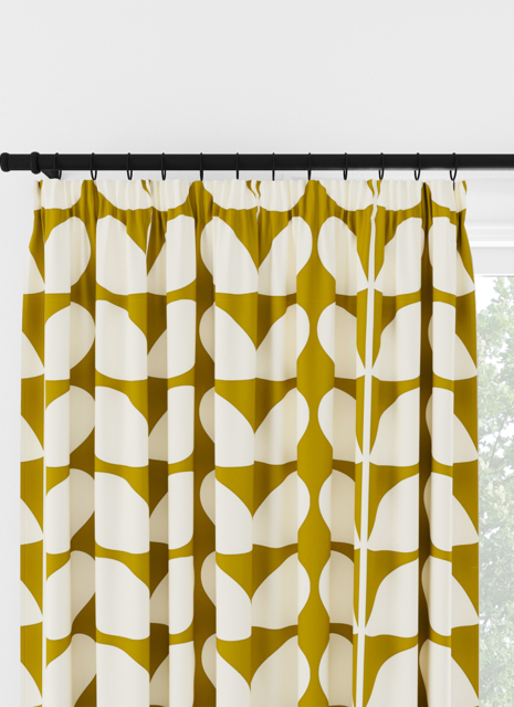 Orla Kiely Jumbo Solid Stem Seagrass Pencil Pleat Curtain Pencil Pleat Curtain - image 1