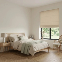 Saffron Linen Roman Blind - thumbnail 2