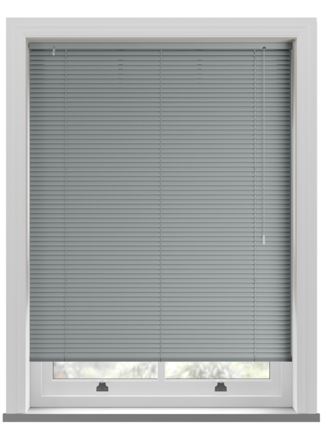 Turin 25mm Brushed Aluminium Venetian Blind - image 1