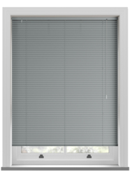 Turin 25mm Brushed Aluminium Venetian Blind - thumbnail 1