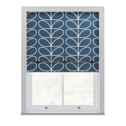 Orla Kiely Jumbo Linear Stem Marine Roman Blinds Roman Blind - thumbnail 2