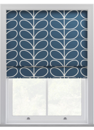Orla Kiely Jumbo Linear Stem Marine Roman Blinds Roman Blind