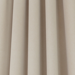 Almond Cream Soft Canvas Curtain - thumbnail 2