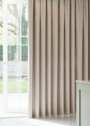 Almond Cream Soft Canvas Curtain