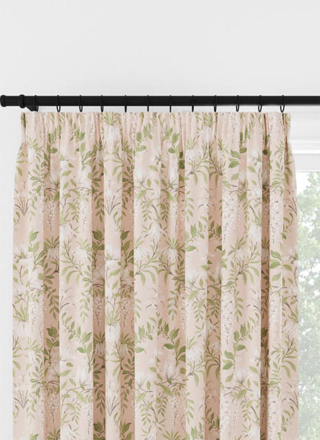 Laura Ashley Parterre Blush Pencil Pleat Curtain Pencil Pleat Curtain - image 1