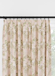 Laura Ashley Parterre Blush Pencil Pleat Curtain Pencil Pleat Curtain