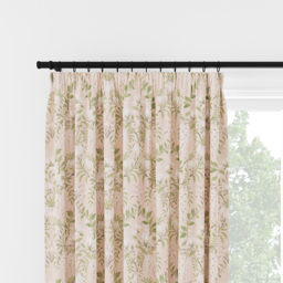 Laura Ashley Parterre Blush Pencil Pleat Curtain Pencil Pleat Curtain - thumbnail 2