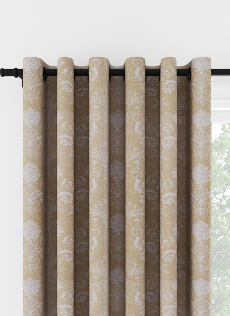 Laura Ashley Josette Woven Gold Eyelet Curtain Eyelet Curtain - image 1