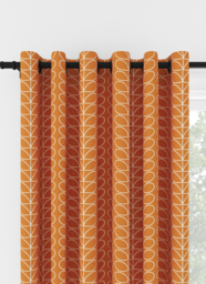 Orla Kiely Linear Stem Persimmon Eyelet Curtain Eyelet Curtain - thumbnail 1