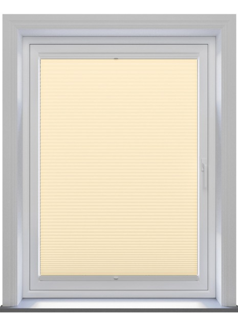 Pleated Yellow Clic Fit Pleated Blind - image 1