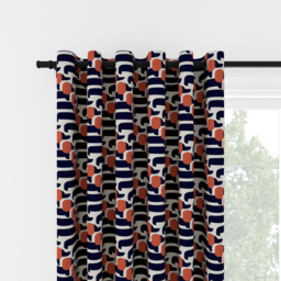 Orla Kiely Dog Show Whale Eyelet Curtain Eyelet Curtain - thumbnail 2