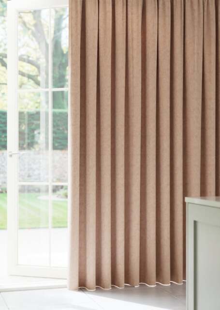 Terracotta Artisan Herringbone Curtain - image 1