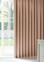 Terracotta Artisan Herringbone Curtain