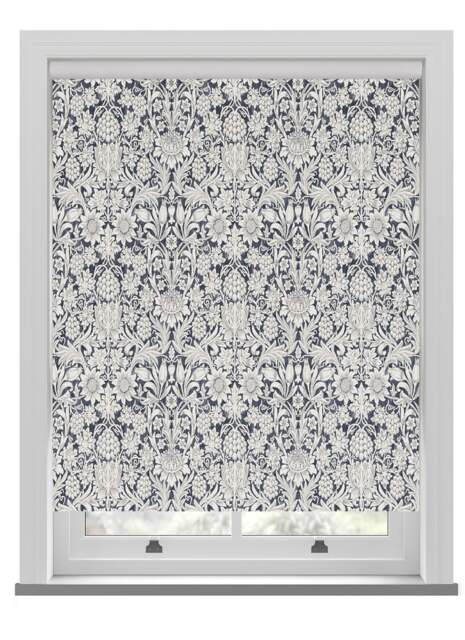 William Morris At Home Sunflower Indigo Roller Blind Roller Blind - image 1