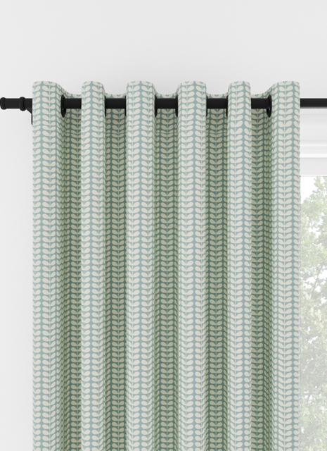 Orla Kiely Tiny Stem Duckegg Eyelet Curtain Eyelet Curtain - image 1