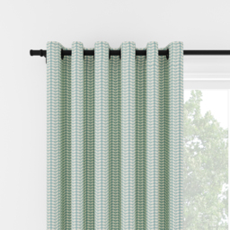 Orla Kiely Tiny Stem Duckegg Eyelet Curtain Eyelet Curtain - thumbnail 2