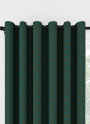 Orla Kiely Linear Stem Evergreen Eyelet Curtain Eyelet Curtain - thumbnail 1
