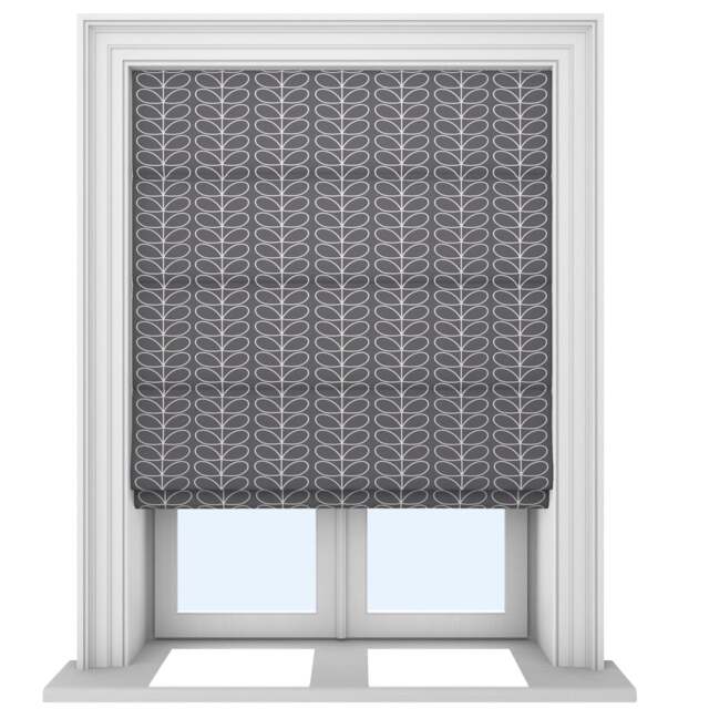 Orla Kiely Linear Stem Cool Grey Roman Blind - image 1