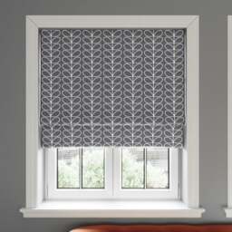 Orla Kiely Linear Stem Cool Grey Roman Blind - thumbnail 2