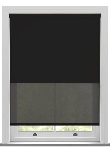 Como Drama & Nico Black Double roller Blind Double Roller Blind - image 1