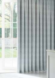 Teal Mosaic Stripe Curtain