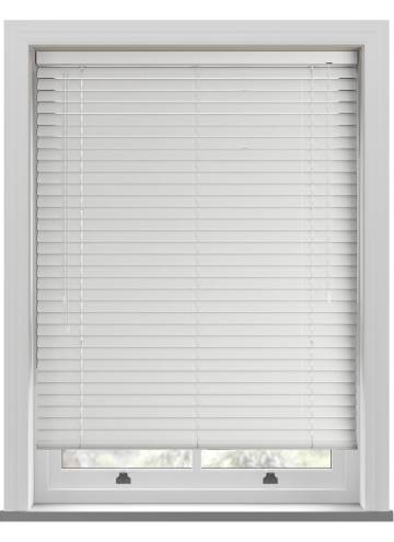 Turin 25mm Perforated White Venetian Blind - image 1