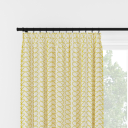 Orla Kiely Linear Stem Dandelion on Cream Pencil Pleat Curtain Pencil Pleat Curtain - thumbnail 2