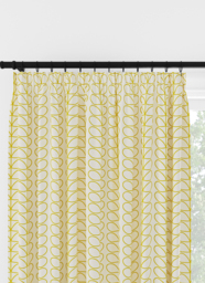 Orla Kiely Linear Stem Dandelion on Cream Pencil Pleat Curtain Pencil Pleat Curtain - thumbnail 1