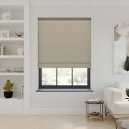 Koi Faux Silk Brown Roman Blind - thumbnail 2