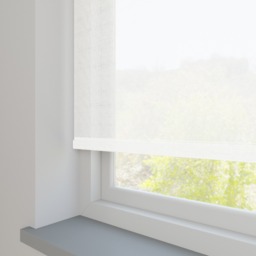 Voile Pure White Twist Roller Blind Roller Blind - thumbnail 2