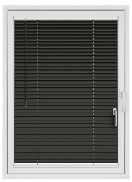Charcoal Gloss Stick Fit Venetian Blind - image 1