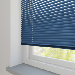 Turin 25mm Gloss Blue Venetian Blind - thumbnail 2