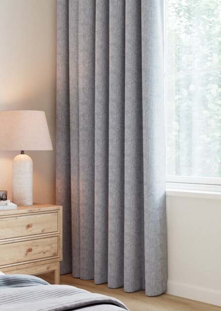 Navy Artisan Herringbone Curtain - image 1
