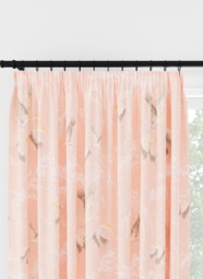 Laura Ashley Animalia Blush Pencil Pleat Curtain Pencil Pleat Curtain - thumbnail 1