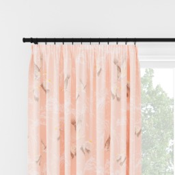 Laura Ashley Animalia Blush Pencil Pleat Curtain Pencil Pleat Curtain - thumbnail 2