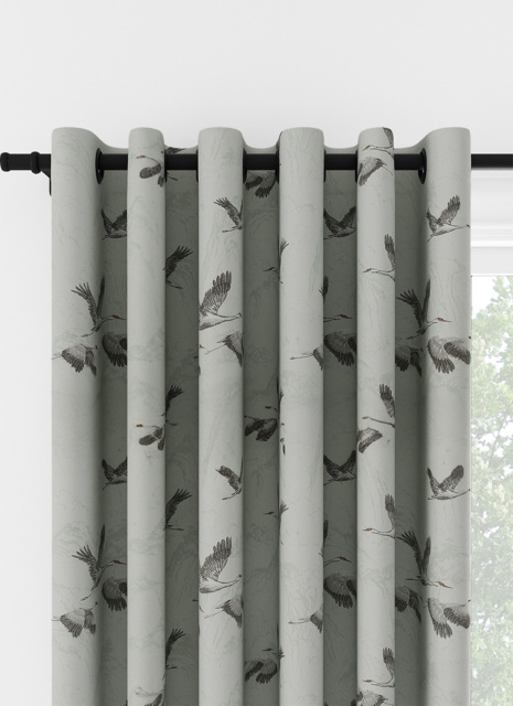 Laura Ashley Animalia Embroidered Pale Duck Egg Eyelet Curtain Eyelet Curtain - image 1