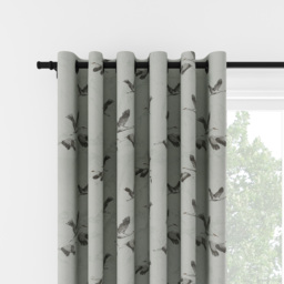 Laura Ashley Animalia Embroidered Pale Duck Egg Eyelet Curtain Eyelet Curtain - thumbnail 2
