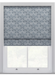 Laura Ashley Musica Velvet Dusky Seaspray Roman Blind Roman Blind