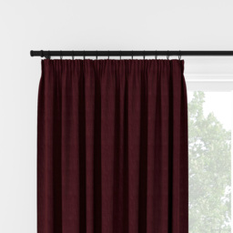 Laura Ashley Swanson Dark Cranberry Pencil Pleat Curtain Pencil Pleat Curtain - thumbnail 2