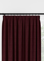 Laura Ashley Swanson Dark Cranberry Pencil Pleat Curtain Pencil Pleat Curtain - thumbnail 1