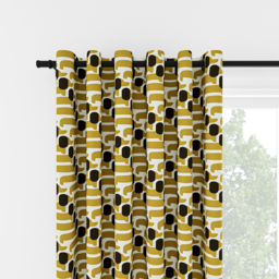 Orla Kiely Dog Show Yellow Eyelet Curtain Eyelet Curtain - thumbnail 2
