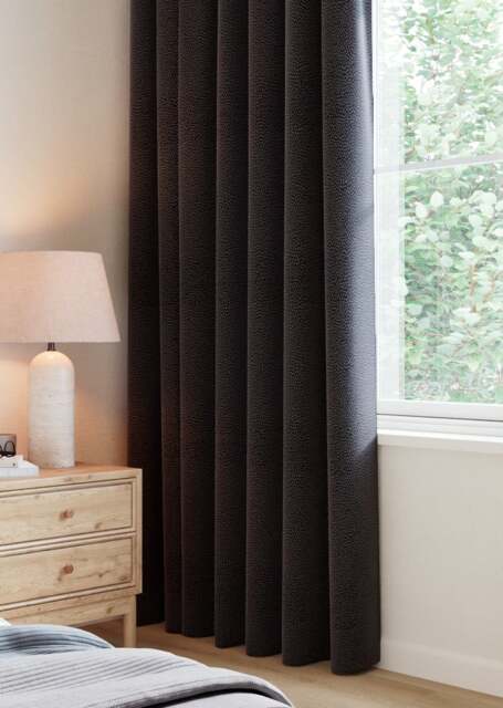 Deep Chocolate Jacquard Spot Curtain - image 1