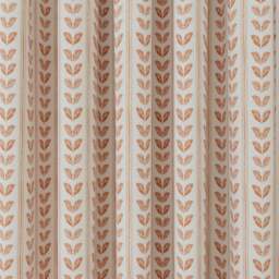 Terracotta Botanical Stripe Curtain - thumbnail 2