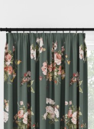 Laura Ashley Rosemore Fern Pencil Pleat Curtain Pencil Pleat Curtain