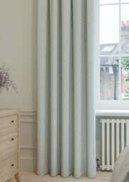 Powder Blue Diamond Chevron Curtain