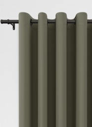 Orka Dark Green Blackout Eyelet Curtain