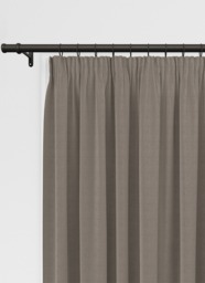 Saffron Hessian Pencil Pleat Curtain