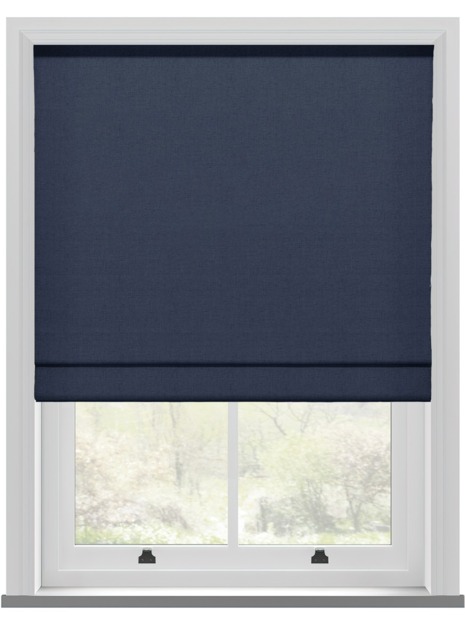 Renai Dark Blue Roman Blind - image 1